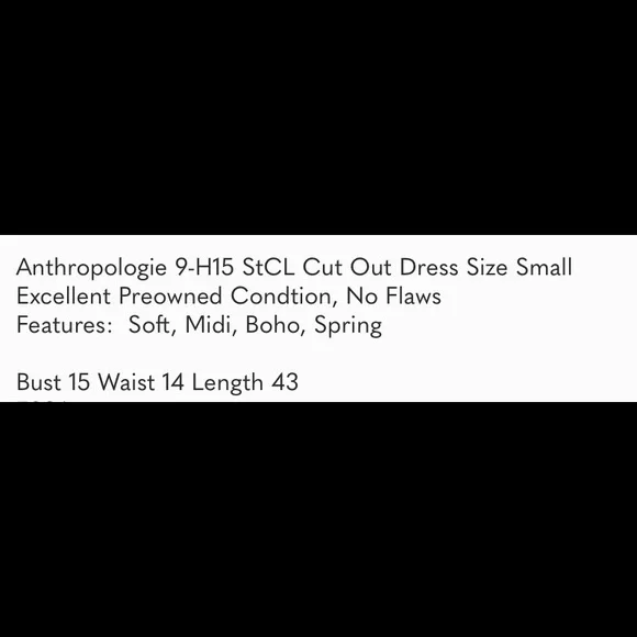 🪸Anthropologie Striped Dress, Size S, Pockets! - Picture 11 of 11